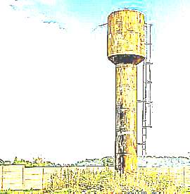 Водонапорная башня (рисунок)